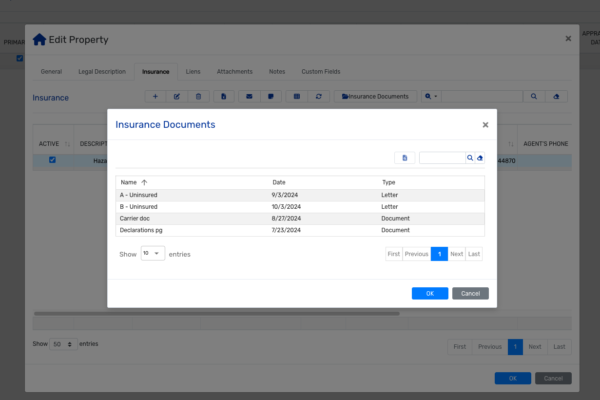 Insurance Document Library How to access Insurance Documents and Letters in the Insurance Tracking ...